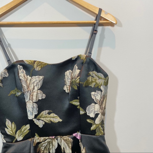 NEW Ted Baker Floral Jacquard Midi Dress - Picture 7 of 16